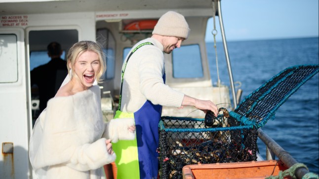 NO SALES, NO ARCHIVE. CAN ONLY USED IN CONNECTION WITH THE WEDDING OF JAMES WATT AND GEORGIA TOFFOLO Handout photo issued by Sodali PR of BrewDog founder James Watt, 42 and TV personality Georgia Toffolo, 30, aboard his father's lobster fishing boat on Saturday at Gardenstown, Aberdeenshire, the small fishing village where James grew up, before their wedding ceremony. Picture date: Saturday March 1, 2025. PA Photo. See PA story SHOWBIZ Toffolo . Photo credit should read: James Watt/Georgia Toffolo/PA Wire NOTE TO EDITORS: This handout photo may only be used in for editorial reporting purposes for the contemporaneous illustration of events, things or the people in the image or facts mentioned in the caption. Reuse of the picture may require further permission from the copyright holder.