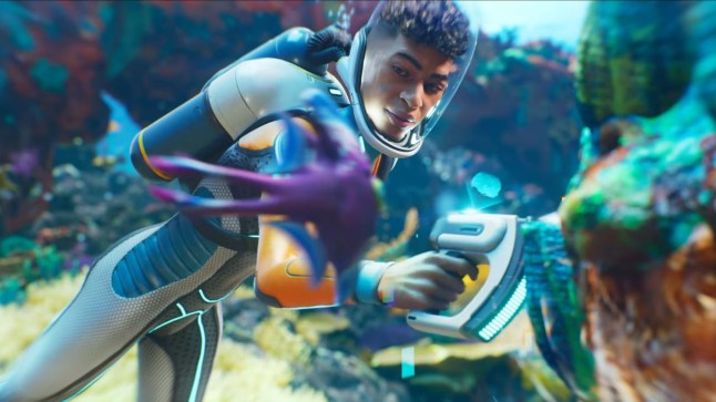 Subnautica 2 image of a scuba diver